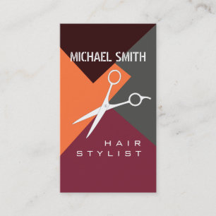 Hair Stylist Appointment Retro Colour Pattern #5 Card