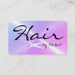 Hair Stylist Appointment Stainless Steel Metal Card