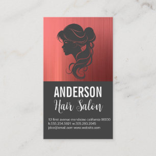 Hair Stylist Beauty Cosmetics Business Card