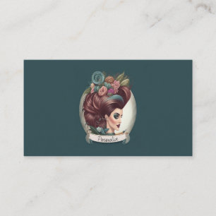 Hair Stylist Beauty Parlour Salon Cosmetics Shop Business Card