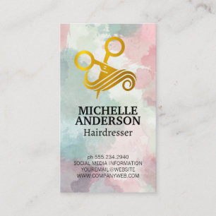 Hair Stylist Beauty Salon Business Card