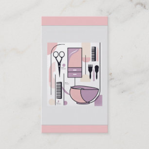 Hair Stylist Beauty Shop Parlour Cosmetics Supply Business Card