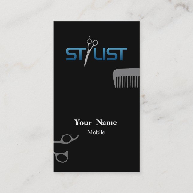 Hair Stylist Business Card (Front)