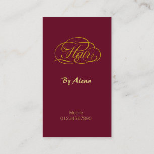 Hair Stylist Business Card