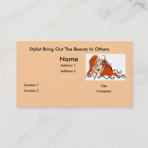 Hair Stylist Business Card