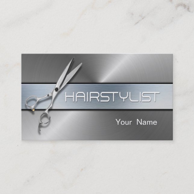 Hair Stylist Business Card (Front)