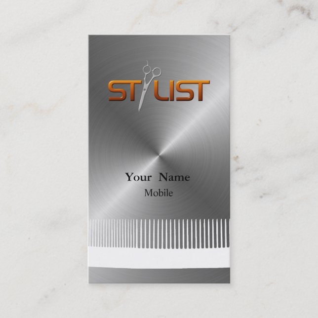 Hair Stylist Business Card (Front)