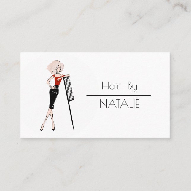 Hair stylist business card (Front)