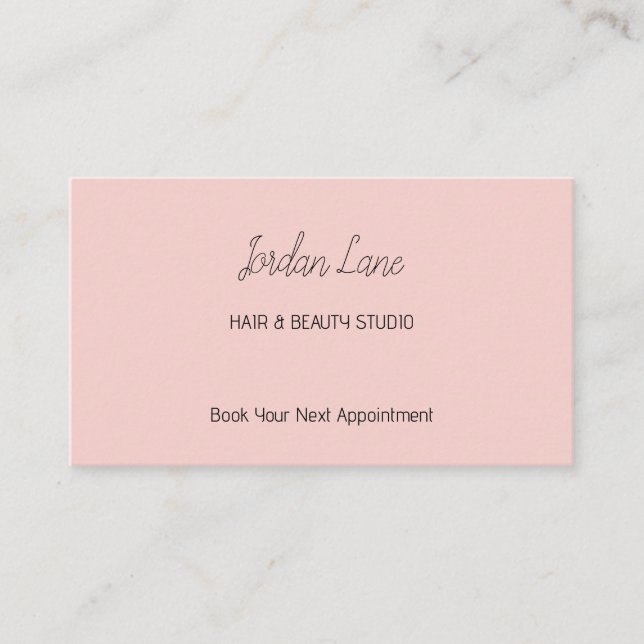 Hair Stylist Business Card - Modern QR Code (Front)