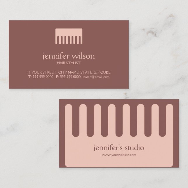 Hair Stylist business cards (Front/Back)