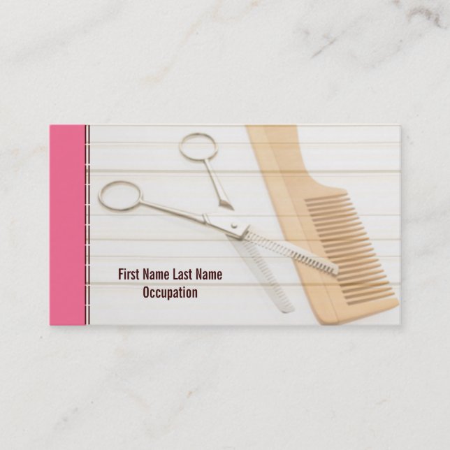Hair Stylist Business Cards (Front)