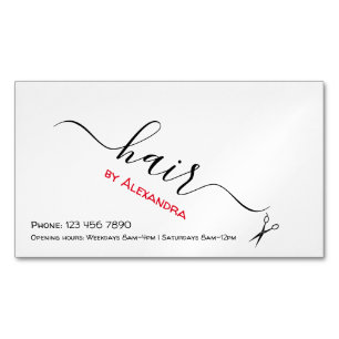 Hair Stylist Card Magnet