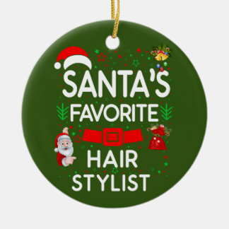 Hair Stylist Ceramic Tree Decoration