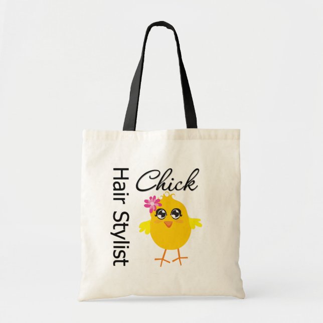 Hair Stylist Chick Tote Bag (Front)