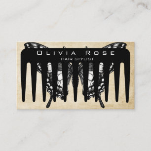 Hair Stylist Comb Beauty Salon Business Card
