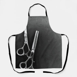 Hair Stylist Cute Scissor Minimalist Barber Shop Apron