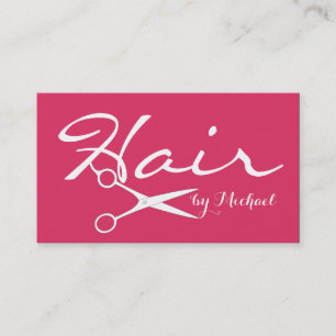 Hair Stylist Elegant Cherry Background Business Card