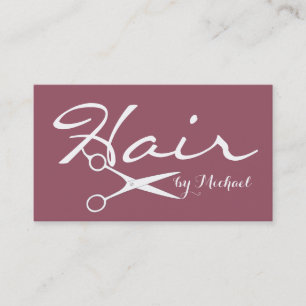Hair Stylist Elegant Copper Rose Background #2 Business Card