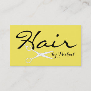 Hair Stylist Elegant Corn Background Business Card