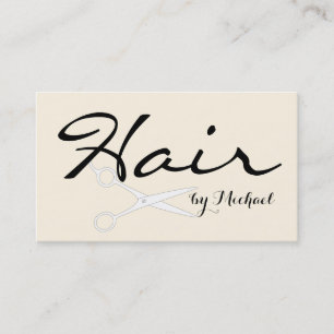 Hair Stylist Elegant Cosmic latte Background #2 Business Card