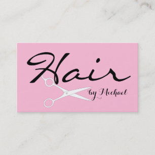 Hair Stylist Elegant Cotton Candy Background Business Card