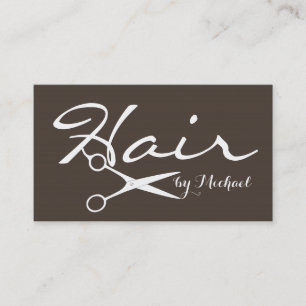 Hair Stylist Elegant Dark Lava Background #2 Business Card