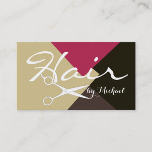 Hair Stylist Elegant Modern Retro Colour #2 Business Card