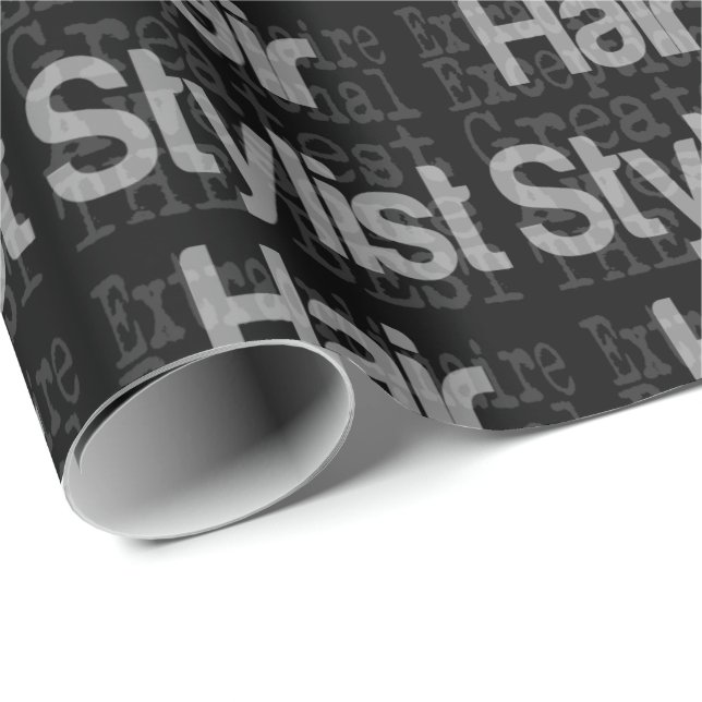 Hair Stylist Extraordinaire Wrapping Paper (Roll Corner)