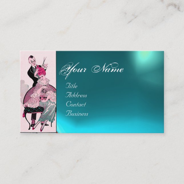 HAIR STYLIST ,FASHION BEAUTY SALON MAKE UP ARTIST BUSINESS CARD (Front)
