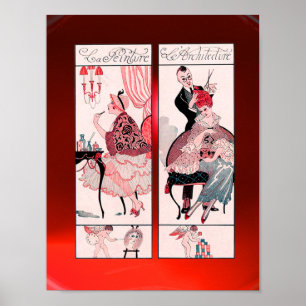 HAIR STYLIST ,FASHION BEAUTY SALON MAKE UP ARTIST POSTER