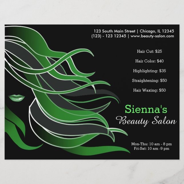 Hair stylist flyer (Front)