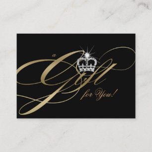 Hair Stylist Gift Certificate Gold Jewellery Crown