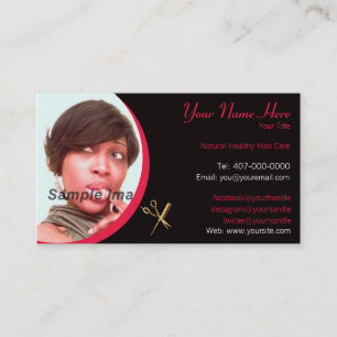 Hair Stylist - Hair Dresser - Photo - Appointment Card