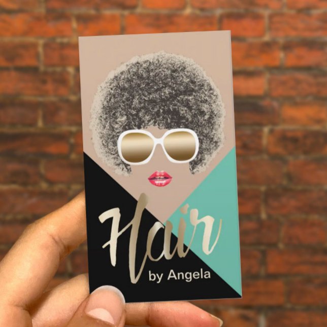 Hair Stylist | Hair Salon | Beauty Girl Modern Business Card (Creator Uploaded)