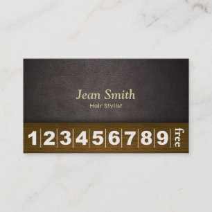 Hair Stylist Hair Salon Leather & Wood Loyalty