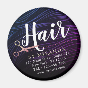 Hair Stylist Hairdresser Beauty Rose Gold Scissors Magnet