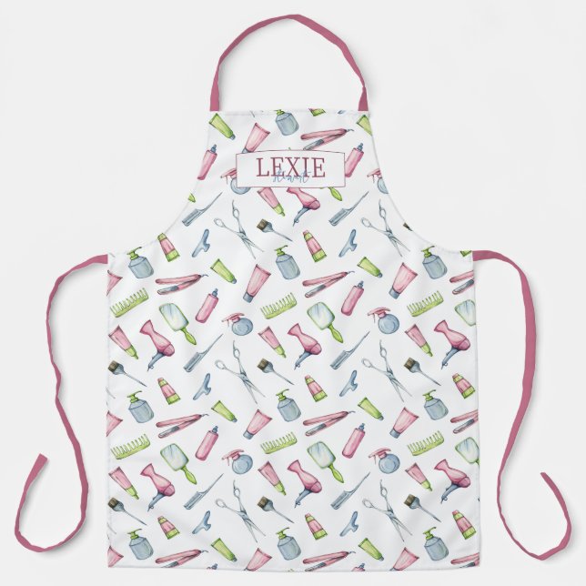 Hair Stylist, Hairdresser Beauty Salon Custom Apron (Front)