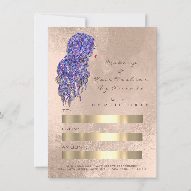 Hair Stylist Hairdresser Mermaid Gold Pearl (Front)