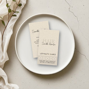 Hair Stylist Hairdresser Salon Modern Boho Loyalty Card