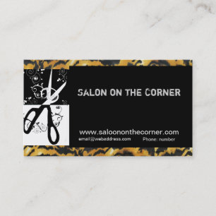 Hair Stylist Hairdresser Trendy Scissors Swills Appointment Card