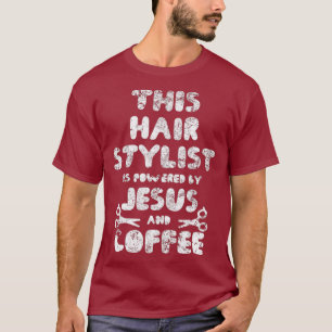 hair stylist hairstylist Jesus God faith vintage T-Shirt
