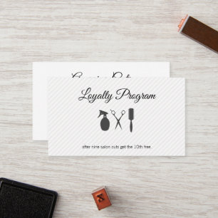 Hair Stylist   Loyalty Card