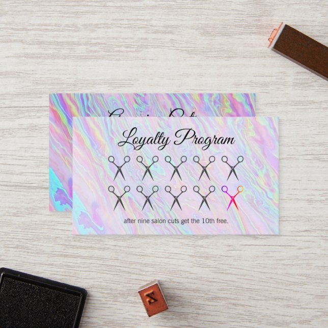 Hair Stylist | Loyalty Program | Rainbow Liquid (Front/Back In Situ)