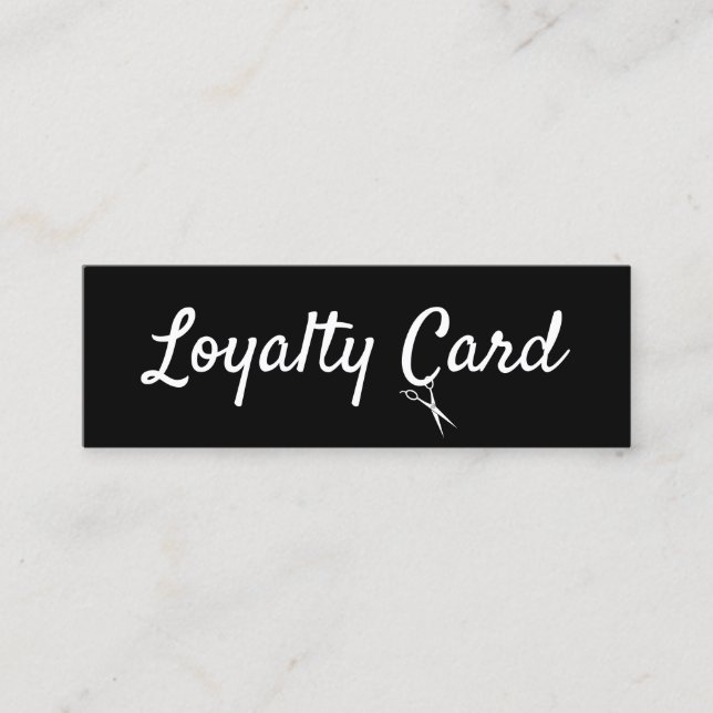 Hair Stylist Loyalty Punch Card (Front)