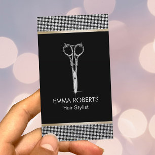 Hair Stylist Luxury Glitter Border Appointment