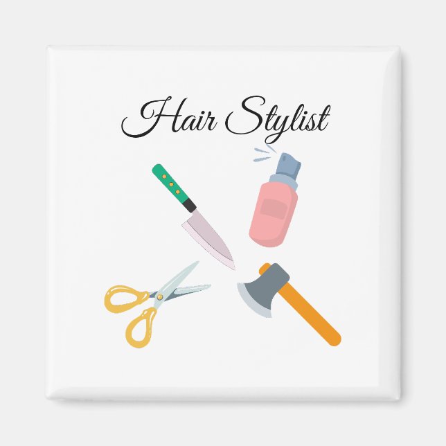 Hair stylist magnet (Front)