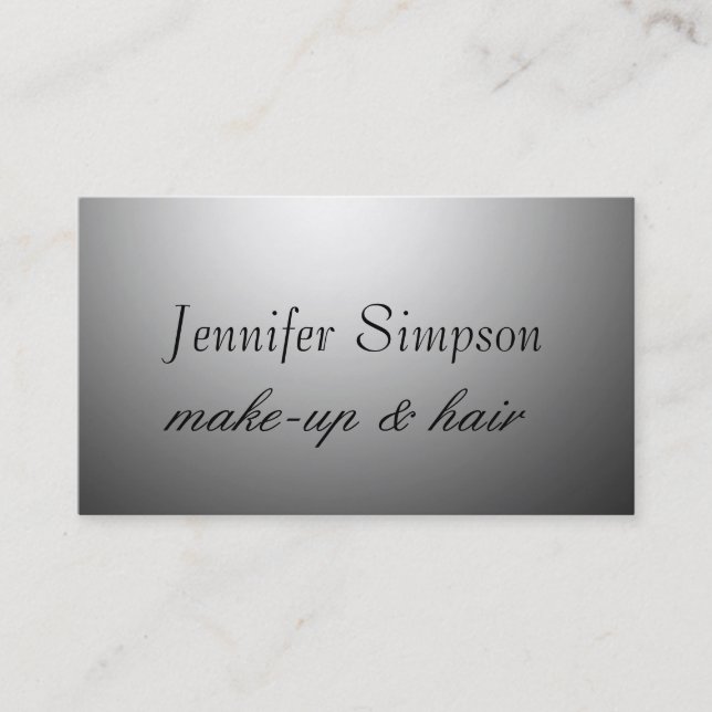 Hair Stylist Makeup Artist Professional Business Card (Front)