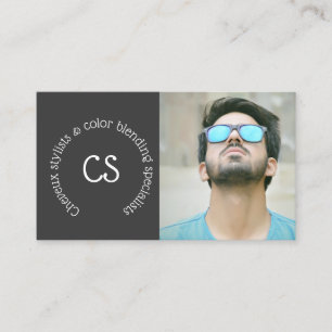 Hair stylist men women photo DIY sunglasses Business Card