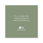 Hair Stylist Minimalist Scissor Salon Sage Green