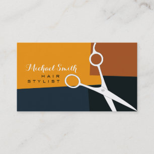 Hair Stylist Modern Retro Colour Pattern #19 Business Card